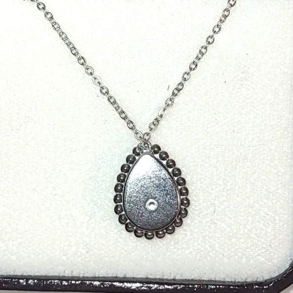 Teardrop CZ Pendant - Picture 8 of 12